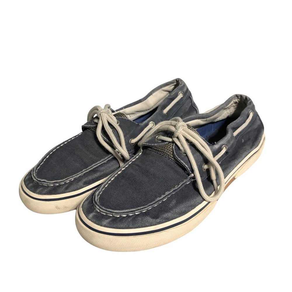 Sperry Canvas Boat Shoes-Sz 9.5